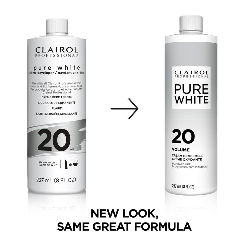 Clairol Professional Pure White 20 volume Crème Developer, 16 oz (Pack of 1)
