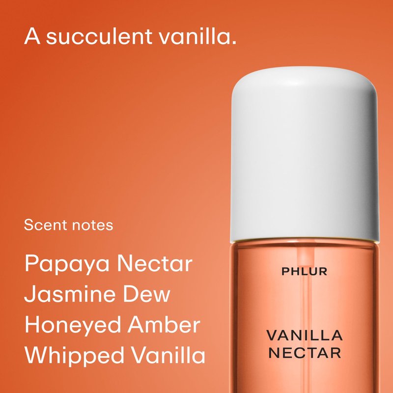 PHLUR Vanilla Peach Trio ($78 Value) - Exclusive 3pc Travel Size Body Mist Set ft. Vanilla Skin, Vanilla Nectar, Peach Skin (3 x 3 fl oz)