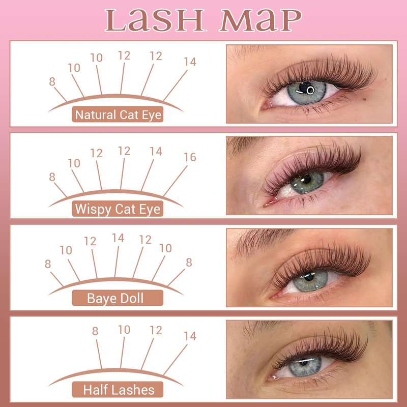 Brown Lash Clusters Natural Eyelash Clusters Invisible Band Brown Lash Extension C Curly Dark Brown Wispy Lash Extension DIY Individual Eyelash Extension by zanlufly