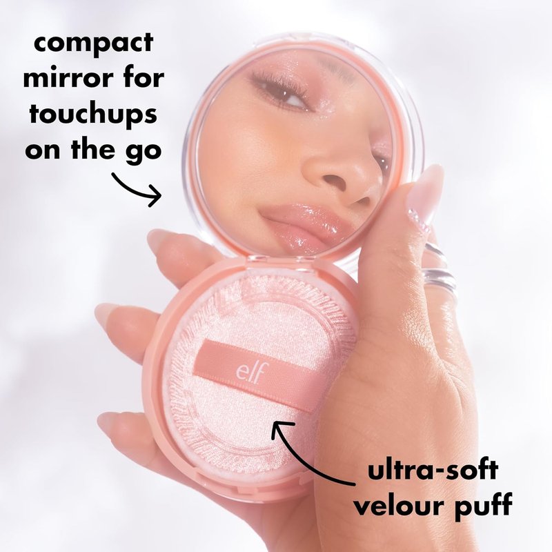 e.l.f. Halo Glow Powder - Ultra-Fine Finishing Powder for Smooth Pores & Fine Lines | Vegan, Deep Neutral