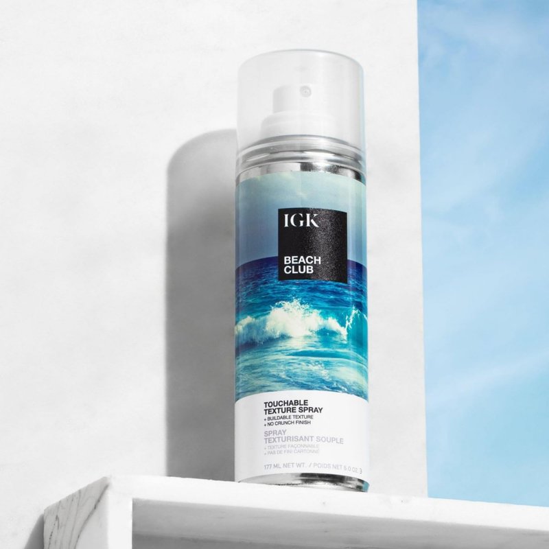 IGK BEACH CLUB Volumizing Texture Spray | Beach Wave Spray for Instant Volume & Tousled Texture | Non-Drying Fullness with Flexible Hold | 5oz