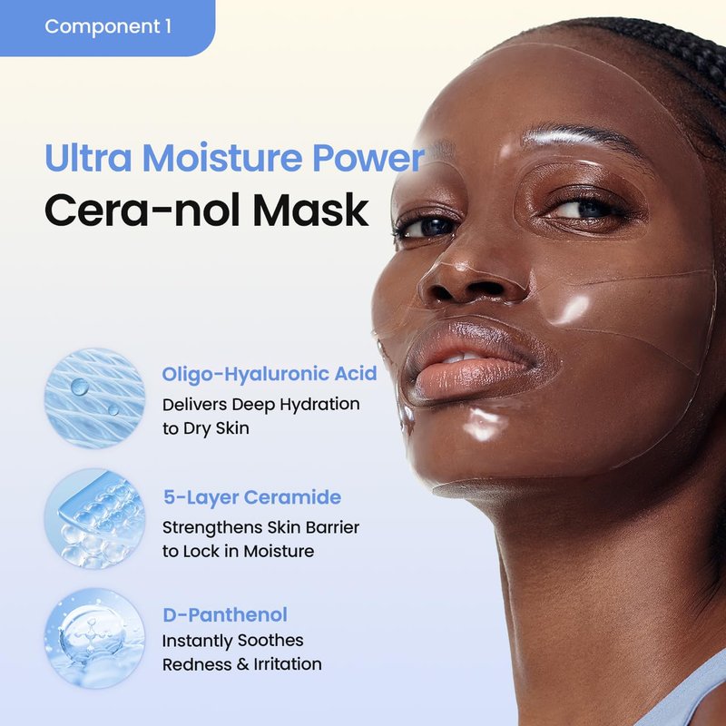 Caviar PDRN & Ceramide Panthenol Overnight Gel Mask - Hydrating Skin Care Set for Glass Skin | Korean Beauty