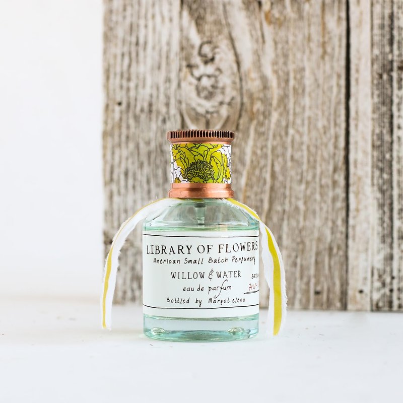 Library of Flowers Willow & Water Eau de Parfum, 1.69 fl oz / 49.7 ml, Cut Greens, Flowering Lotus & Watercress Luxury Perfume for Women, Long Lasting Fragrance, Signature Ladies Essentials