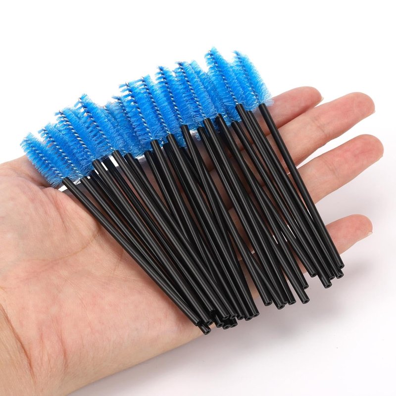 Disposable Mascara Wands - 500 Pack Eyelash Brushes for Extensions | Blue Spoolies