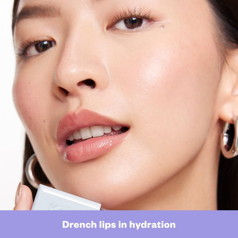 Kosas Wet Lip Oil Gloss - Hydrating Lip Plumping Treatment with Hyaluronic Acid & Peptides, Non-Sticky Finish (Unbuttoned)