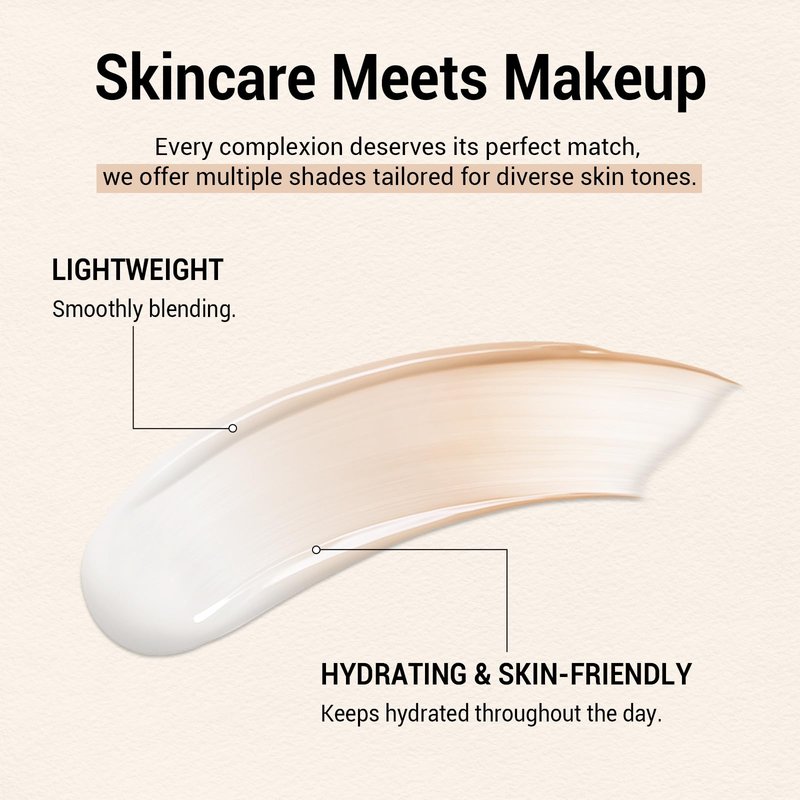 Blanc Cover Cream Stick, Korean Color-Changing Foundation Stick Full Coverage Base Concealer Makeup Dual-Ended with Detachable Brush for a Flawless Look (Natural)