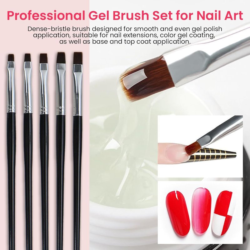 Nail Art Brushes Set - 36 PCS Striping & Dotting Tools for Gel Polish Design | Essential Nail Supplies for Salon & Home