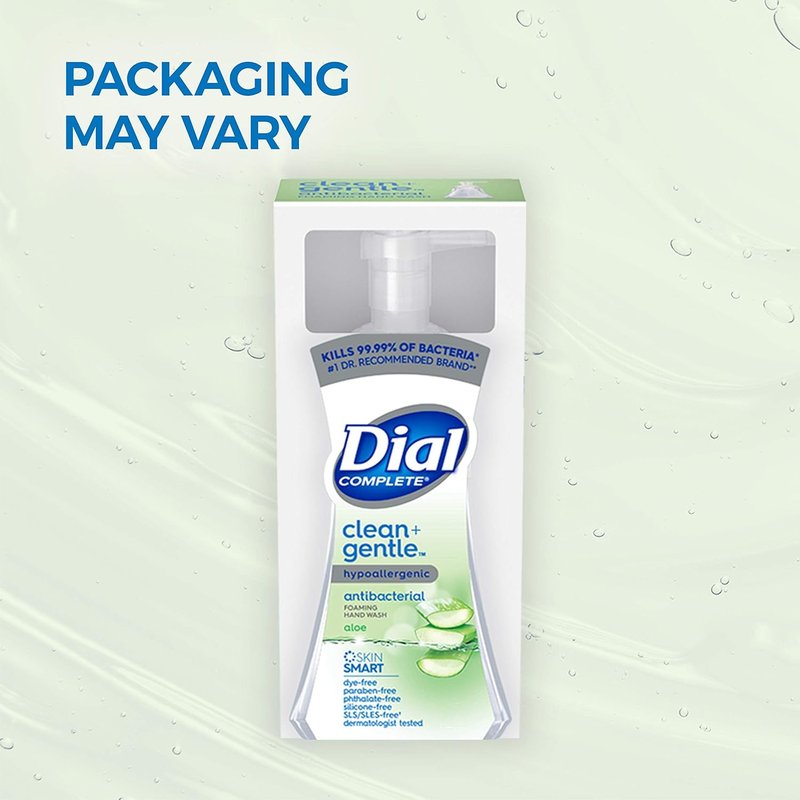 Dial Complete Antibacterial Foaming Hand Wash - Aloe Scent, 7.5 Fl Oz | 8 Count Case