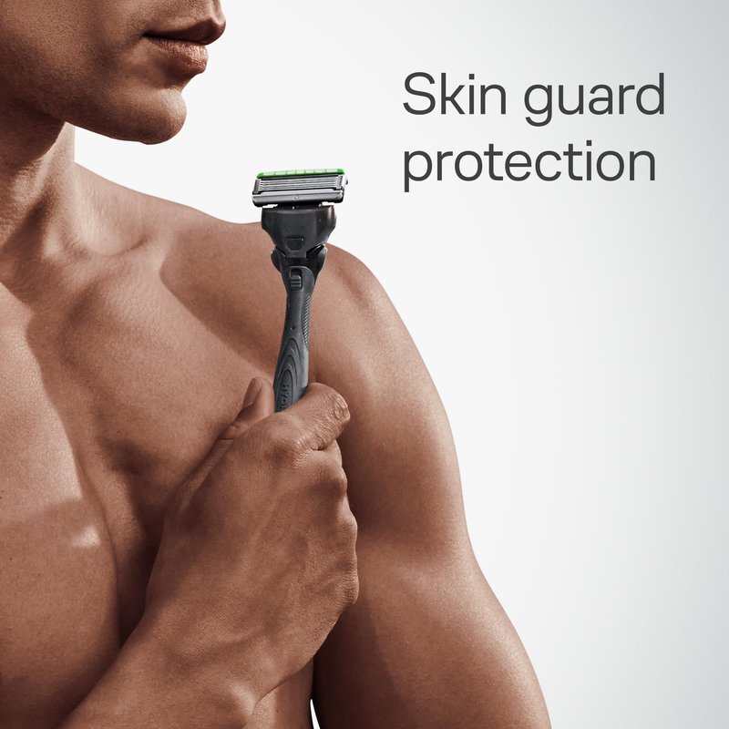 Schick Hydro Sensitive Razors for Men, 1 Razor Handle with 3 Razor Blades Refills