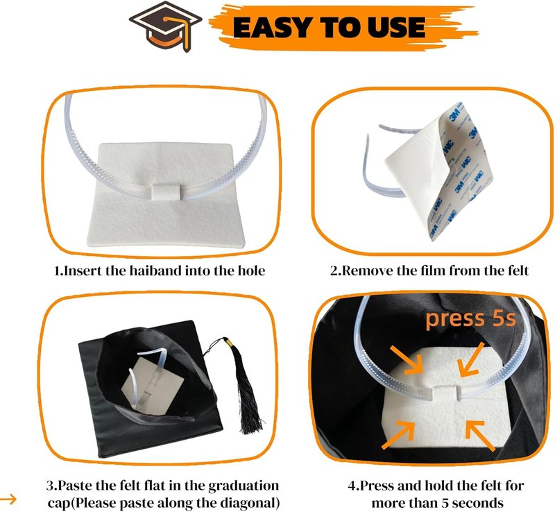 Skiennix Graduation Cap Headband - Stylish Accessory for Glasses Wearers | Perfect for Graduates