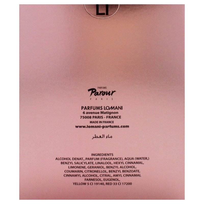 Pink Delight by Lomani for Women - 3.3 oz EDP Spray