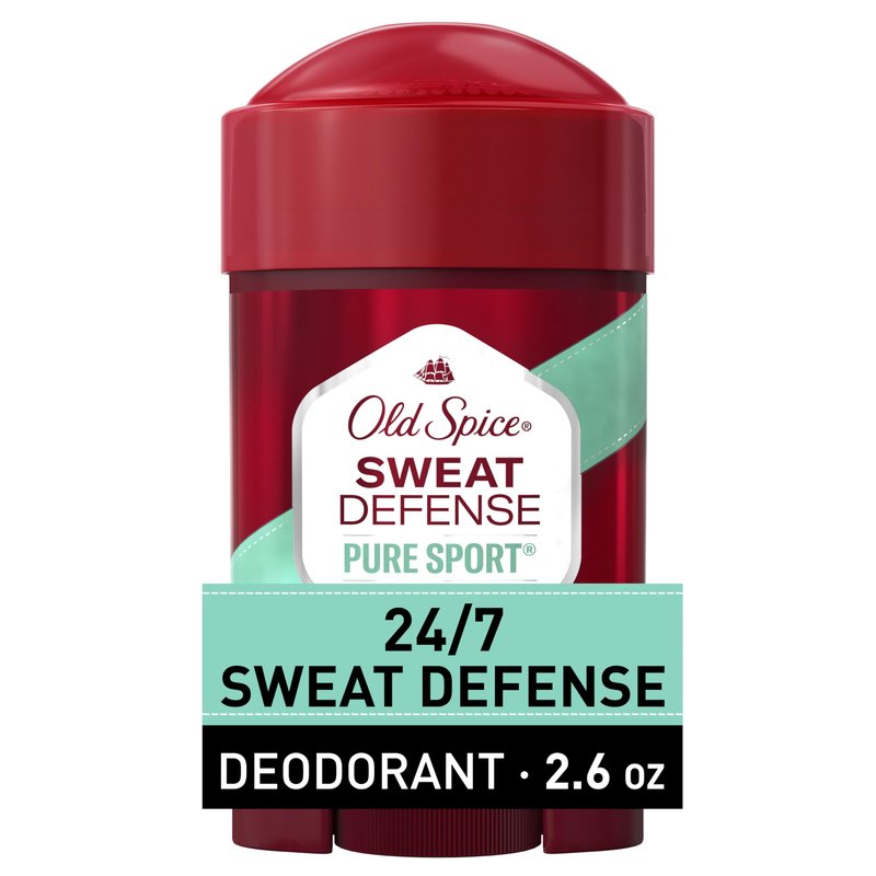 Old Spice Antiperspirant and Deodorant for Men, 24/7 Sweat and Odor Protection, Legendary Fragrance, Sweat Defense, Pure Sport Plus, 2.6 oz