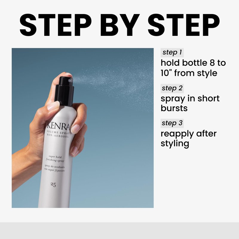 Kenra Professional Volume Spray Non Aerosol 25 | Super Hold Finishing Spray | High Humidity Resistance | Flake-Free and Fast-Drying | All Hair Types | 10.1 fl. oz
