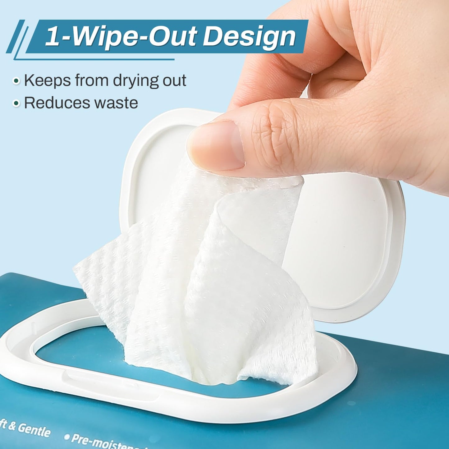 720 Count (12 Packs of 60) Wipes for Adults, 8" x 12" Extra Large Wet Wipes for Incontinence & Cleansing, Disposable Body Shower & Bath Wipes for Elderly Bathing No-Rinse - Vitamin E & Aloe