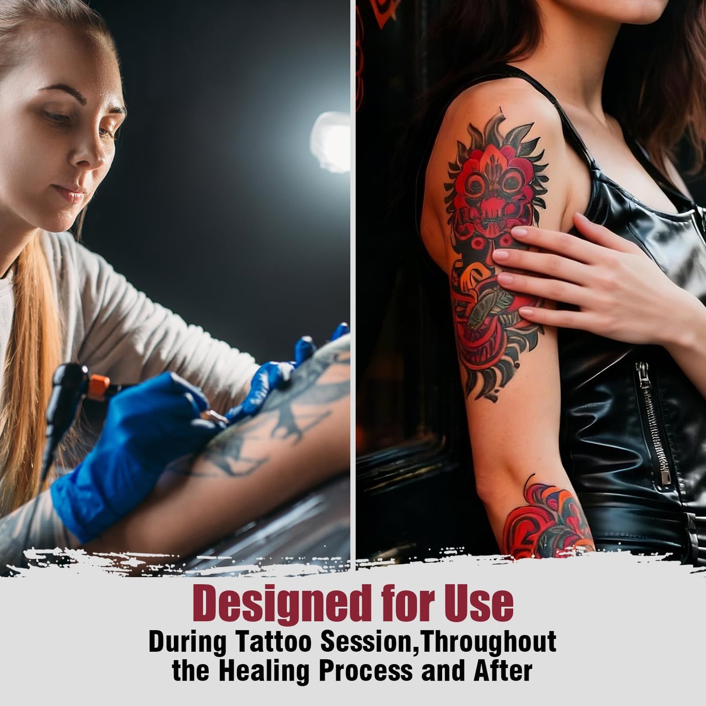 5oz(150ml) Tattoo Aftercare Balm, Heals + Protects New Tattoos and Rejuvenates Older Tattoos-Made With Clean Ingredients + Petroleum Free, Daily Tattoo Lotion Moisturizer & Brightener