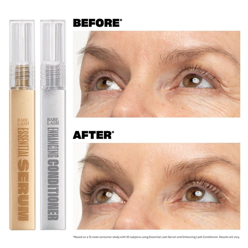 Babe Lash Enhancing Conditioner - Conditioning Serum for Eyelashes, with Peptides and Biotin, Promotes Fuller & Thicker Looking Lashes, Companion to Essential Lash Serum | 1mL, Starter Supply