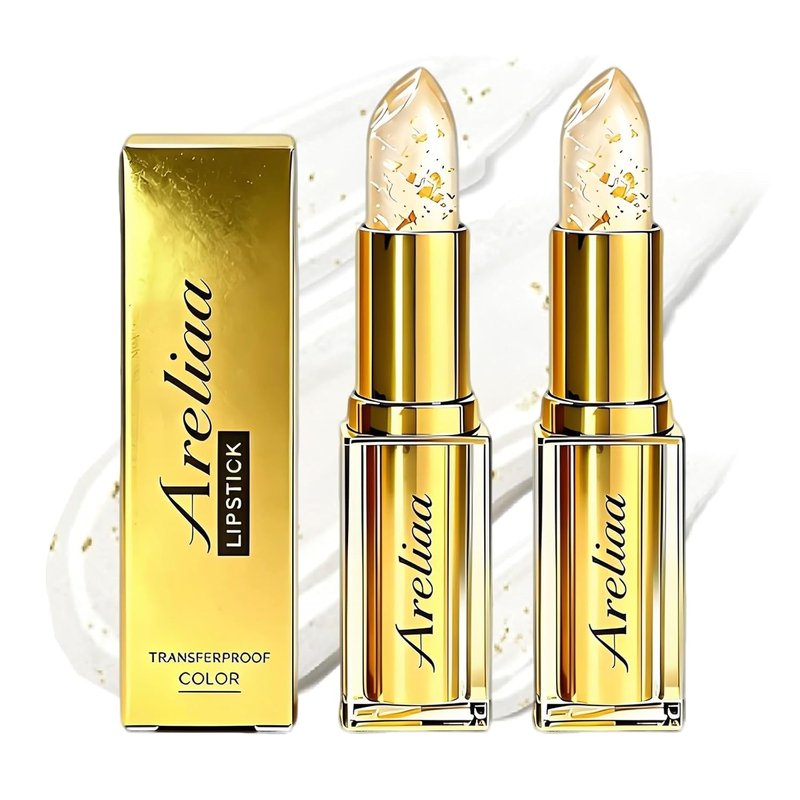 Signature Lipstick for Older Women, Skin-Adaptive Lipstick, Ph Color Changing Clear Jelly, Long-Lasting Hydration, Transfer-Resistant & Nourishing Lip Stick (2pcs)