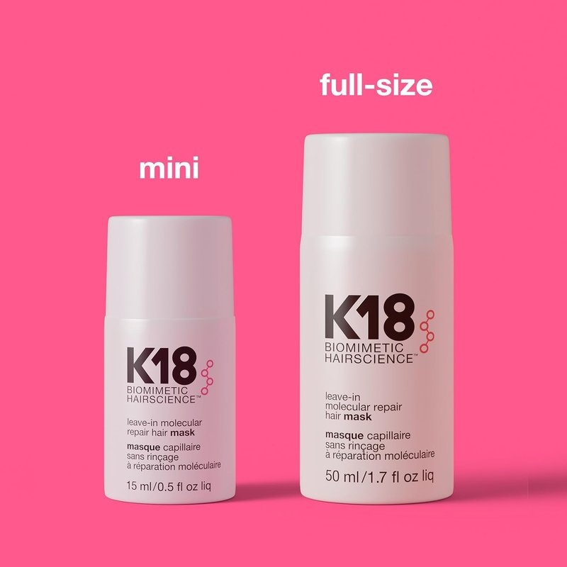 K18 Leave-In Hair Mask - Molecular Repair for Dry, Frizzy Hair | Reverse Damage in 4 Minutes