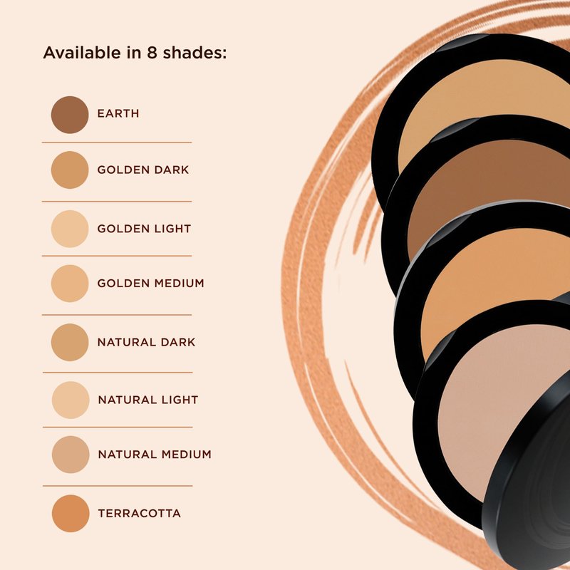 Osmosis Skincare Mineral Pressed Base Foundation, Golden Medium