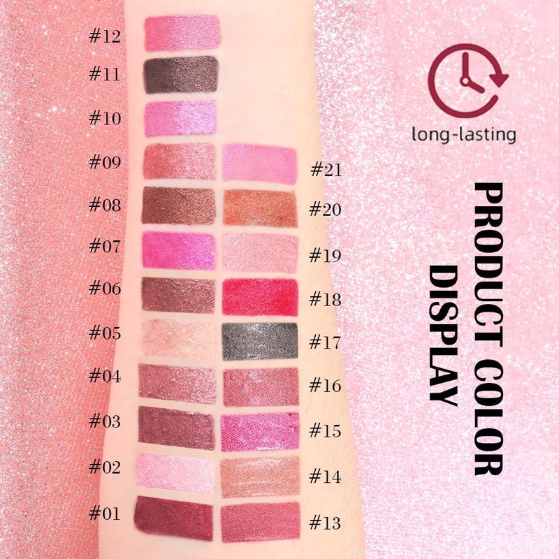 2-in-1 Mauve Metallic Lipstick & Lip Liner - Long-Lasting Waterproof Shimmer Lip Color | Vegan & Cruelty-Free