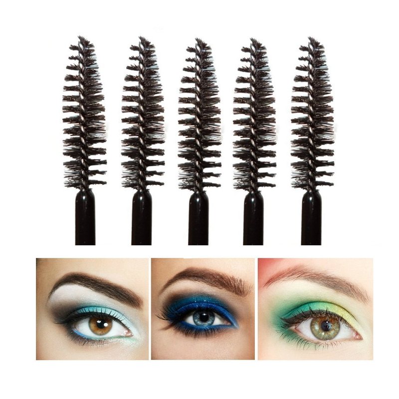 G2PLUS Disposable Eyelash Brushes - 100PCS Adjustable Mascara Wands for Extensions & Brows | Black
