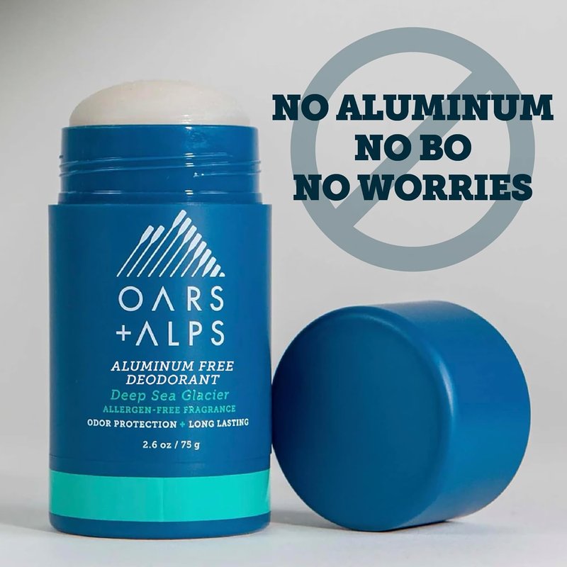 Aluminum-Free Deodorant for Men - Long Lasting Odor Protection | Deep Sea Glacier, 2.6oz