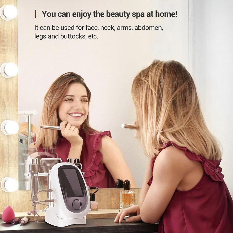 RF Skin Rejuvenator - Non-Wireless LED Light Therapy for Face & Body Wrinkle Reduction
