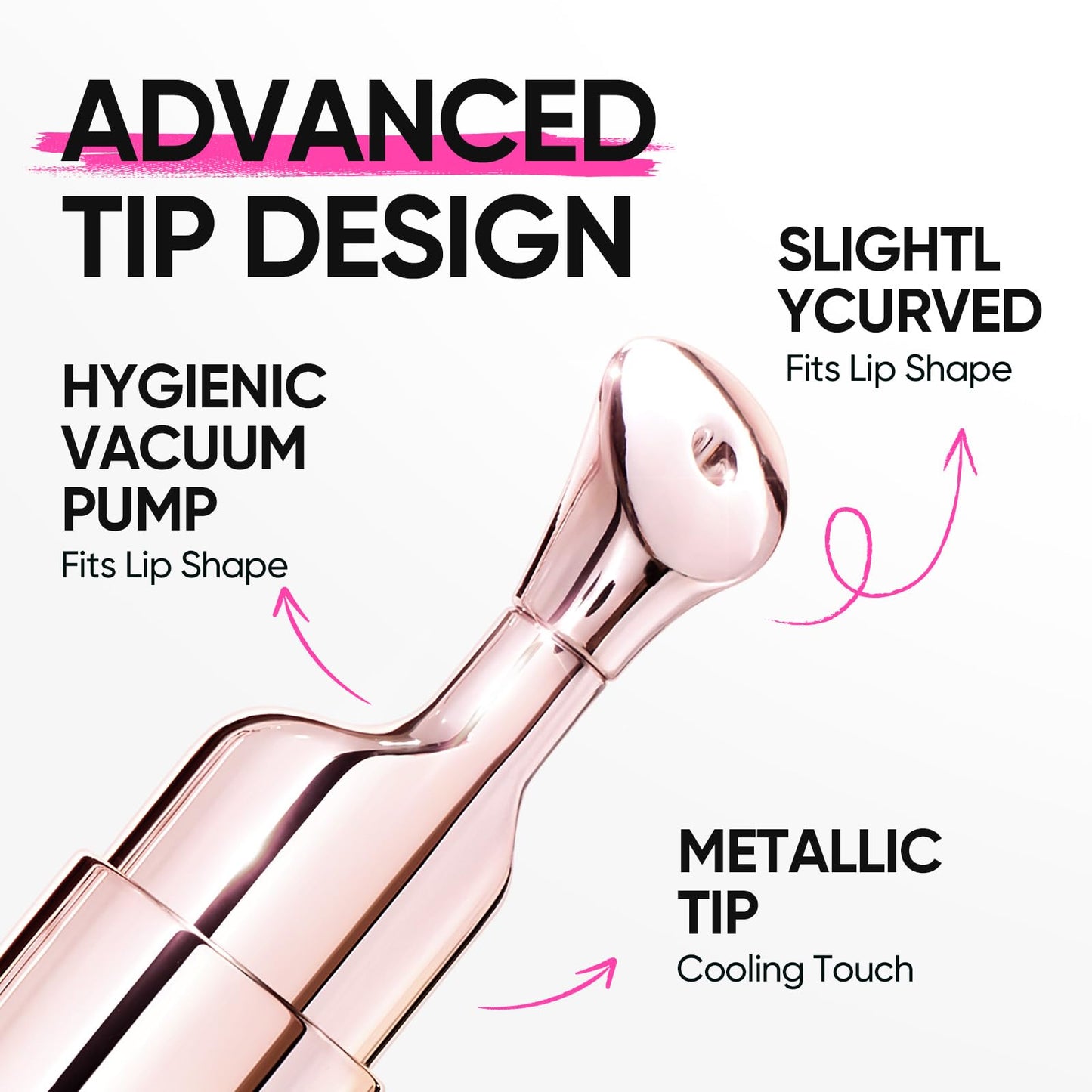 SKINTIFIC Peptide Brightening Lip Serum, Hydrating & Plumping Tinted Lip Gloss, Moisturizing Lip Balm with Polypeptides & Squalane for Glossy Sheer, Smooth Lips(12U Pink Ballet)