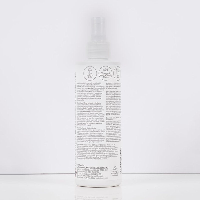 Paul Mitchell Freeze and Shine Hairspray - Maximum Hold, Shiny Finish for Coarse Hair