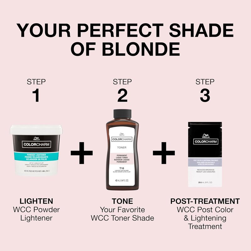 COLORCHARM Permanent Liquid Hair Toner - Neutralize Brass for Healthy Blondes | Vegan & Paraben-Free