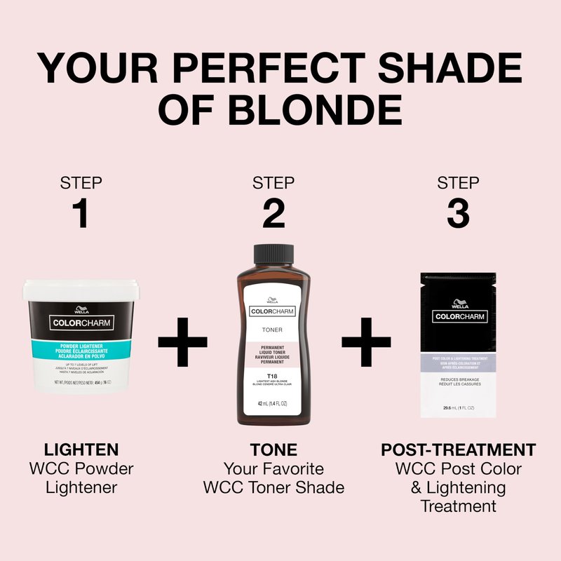 COLORCHARM Permanent Liquid Toners| Neutralize Brass| Free of Parabens| Vegan| T05 Pale Rose Blonde| 1.4 Fl Oz