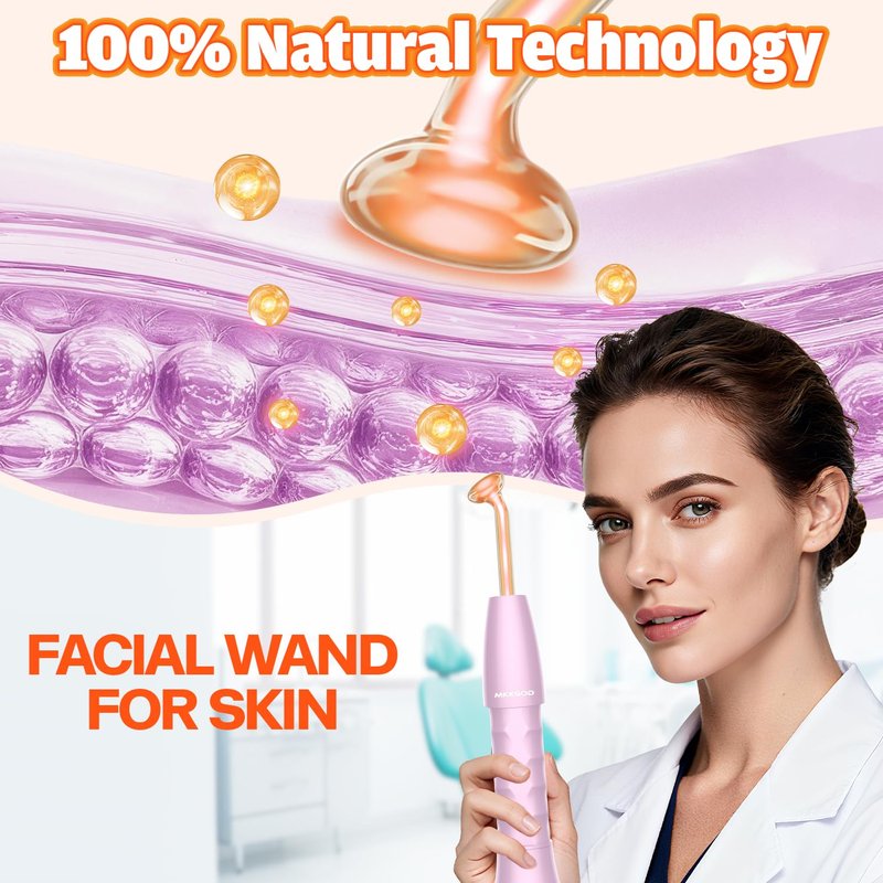Portable Handheld Skin Therapy Wand - Anti-Aging Facial Treatment Device