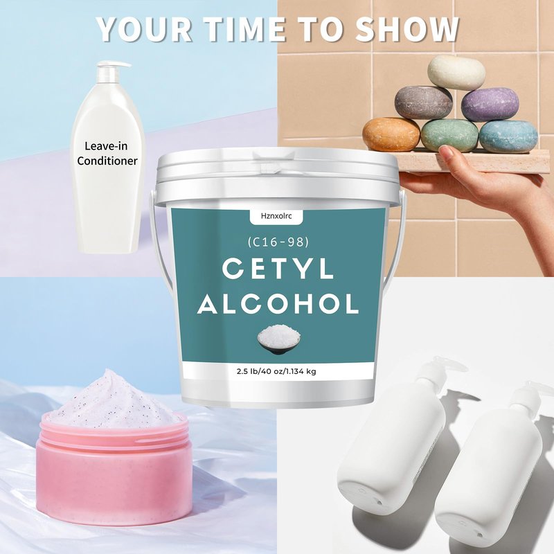 2.5 lb Cetyl Alcohol for Making Lotions, Premium Cetyl Alcohol Granules, Smooth and Emollient, Fresh and Pleasant, Suitable for Making Conditioners, Scrubs, Creams and More