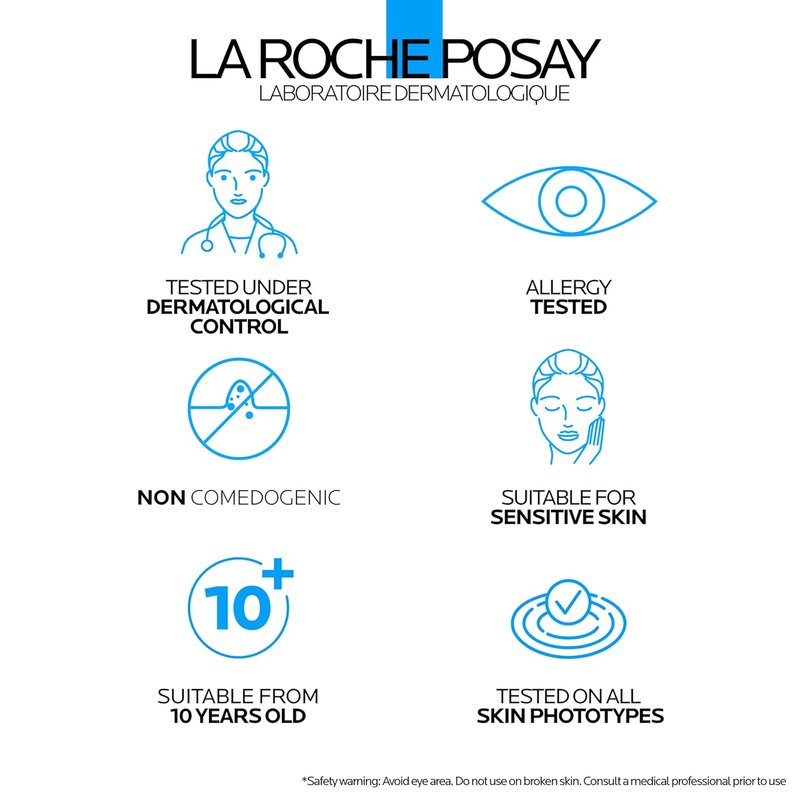 La Roche-Posay Effaclar Salicylic Acid Acne Treatment - Mattifying Gel Cream for Blackheads & Pores | Non-Greasy, Sensitive Skin Safe