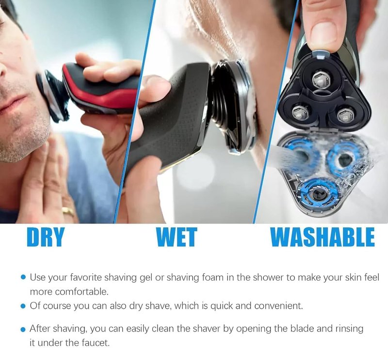 RQ11 Replacement Shaver Heads Compatible with Philips Norelco Sensotouch 2D, Replacement Blades Compatible with Philips Electric Shaving 1150x, 1160x, 1170x 1180x