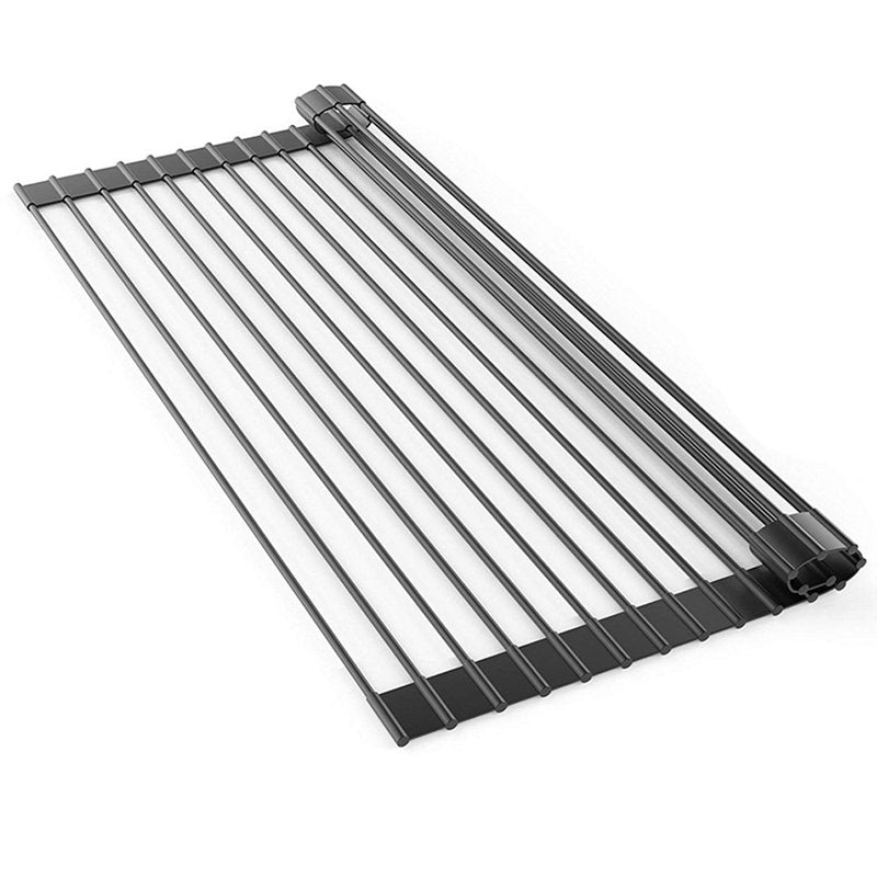 Lauliven Over The Sink Roll Up Dish Drying Rack, Multipurpose Dish Rack, Portable Drainer Racks (17.7" x 10.2")