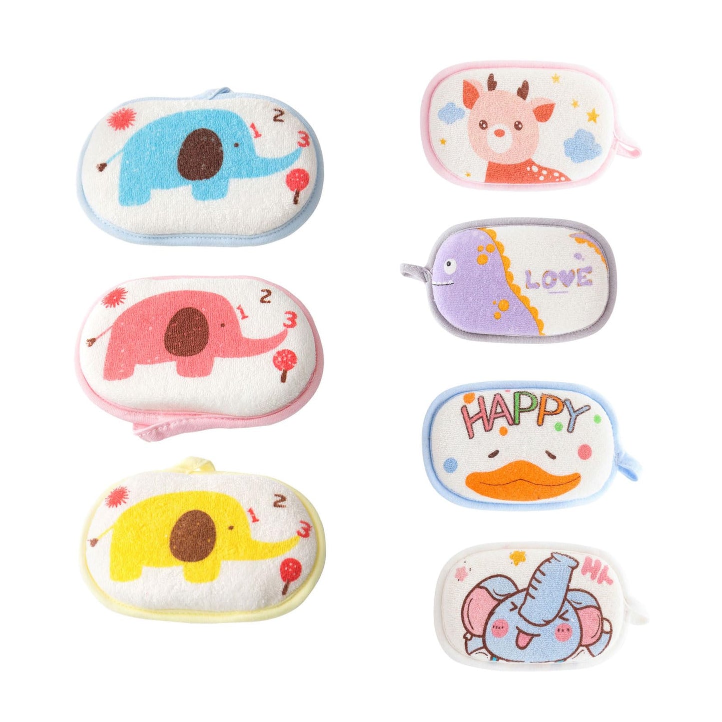 Kids Bath Sponge Soft Shower Sponge Skin Protective Baby Shower Sponges Newborn Toddler Bath Foam High Absorbent Sponge