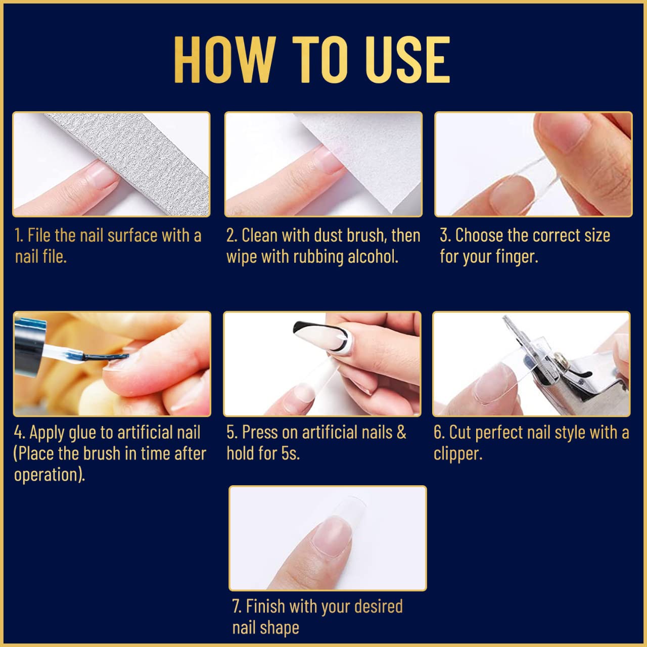 Valitic Strong Nail Glue and Strengthener for Acrylic and Press On Nails - Quick Dry Brush On Gel for Long Lasting Effect - Adhesive Nail Bond for False Nails with Tips Strengthener - 2 Pack