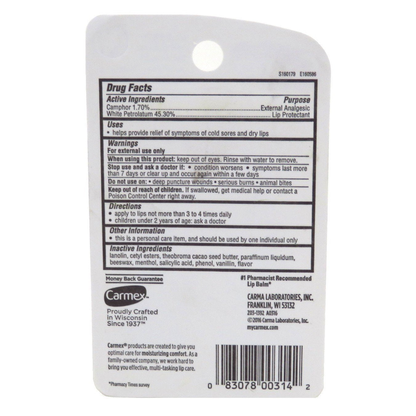 Carmex Lip Balm - Original Formula Tube - Classic Medicated Lip Balm - 0.35 Ounce (Pack of 12)
