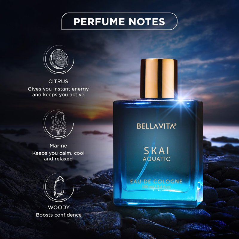 BellaVita Luxury G.O.A.T. Aquatic Perfume Combo for Men & Women - Long-Lasting, Refreshing Scent | Ideal Gift for Sports Enthusiasts