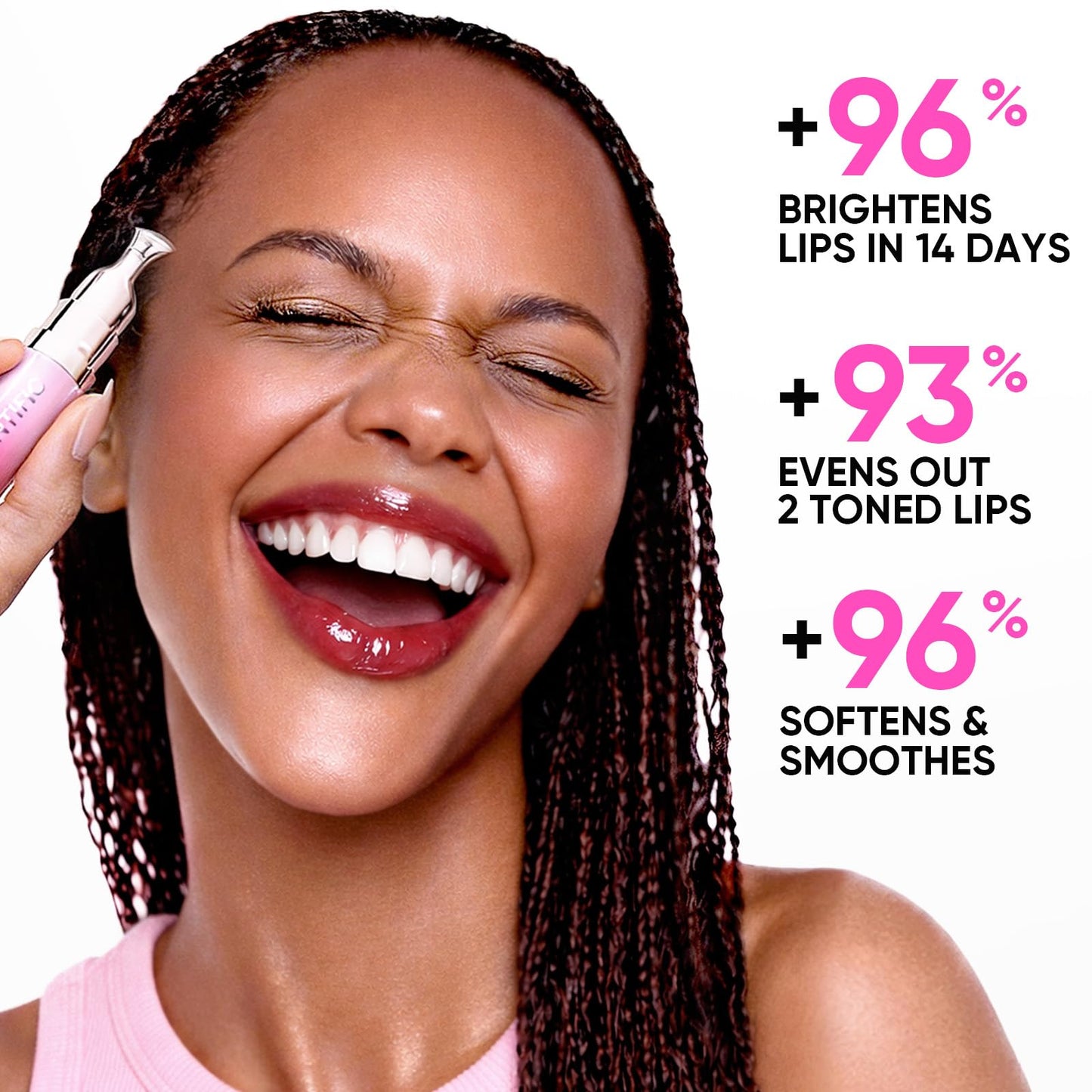 SKINTIFIC Peptide Brightening Lip Serum, Hydrating & Plumping Tinted Lip Gloss, Moisturizing Lip Balm with Polypeptides & Squalane for Glossy Sheer, Smooth Lips(10U Toast Brick)