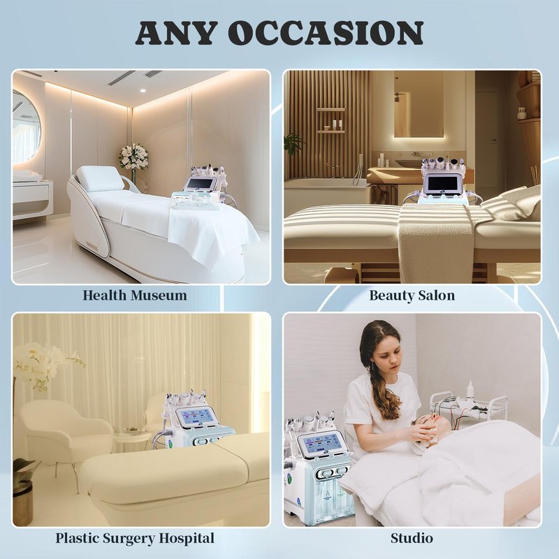 7 in 1 Multifunctional Face Care Device ，Facial Care Machine Vacuum Cleaning Jet for Home and Beauty Salon