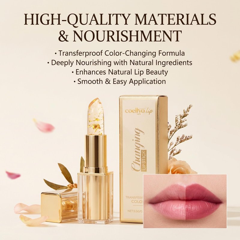 Ph Adjusting Lipstick, Transferproof Color Changing Lipsticks for Women, Color Changing Lipstick, Women Long Lasting Warm Change Waterproof Shine Lip(1pcs)