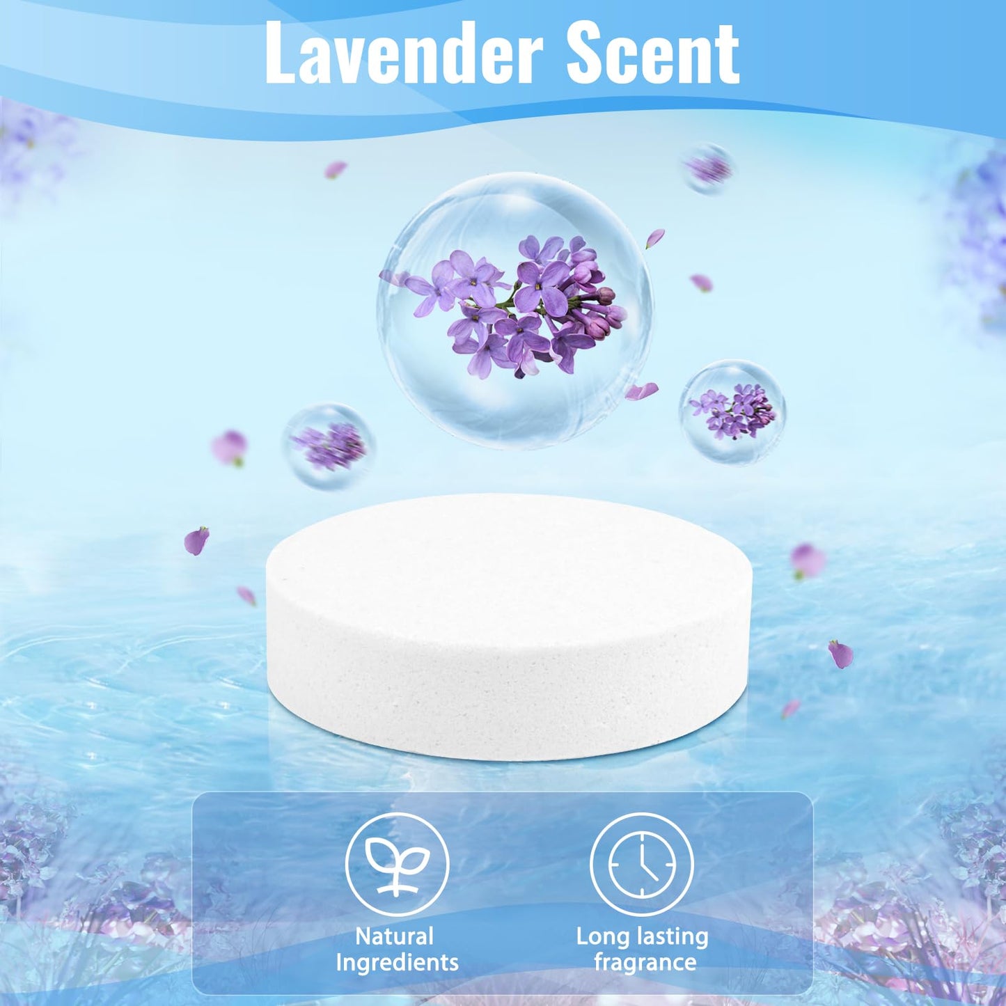 Shower Steamers 30 Pack Shower Bombs with Lavender Scent, Self-Care Presents for Women Who Have Everything, Relaxation Birthday Presents for Women, Valentines Day Presents for Her