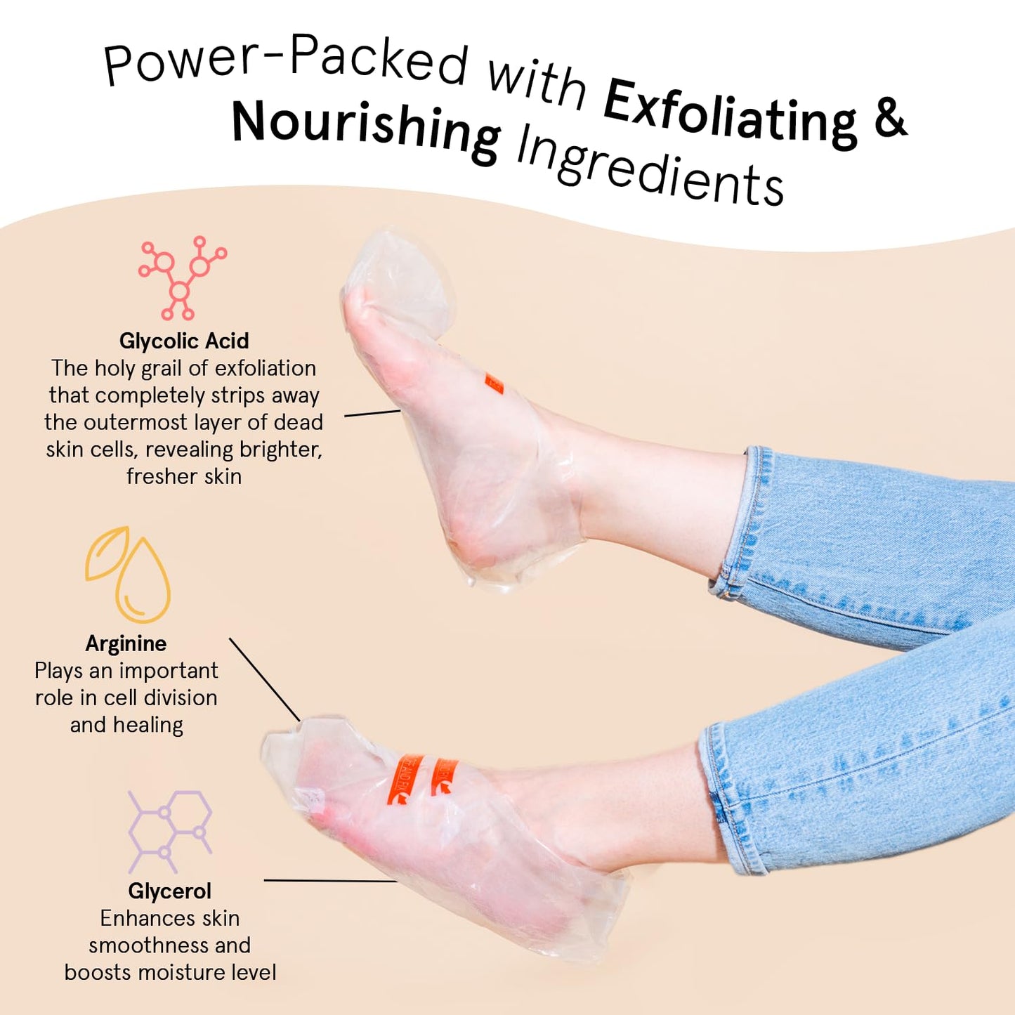 Award-Winning Foot Peeling Mask - Dr. Pedicure Foot Peel Masks (2 Pairs, Lemon) - Moisturizing Foot Masks That Remove Dead Skin, Exfoliating Foot Mask for Dry Cracked Feet, Feet Peeling Mask