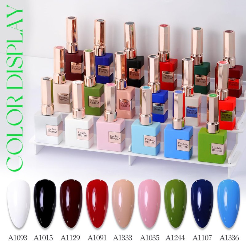 Double Rhythm 15ML Gel Nail Polish Pure Sheer Same Color Same Bottle Soak Off Gel Polish Art Manicure Salon DIY at Home for Women (Neon Light Green-A1420)