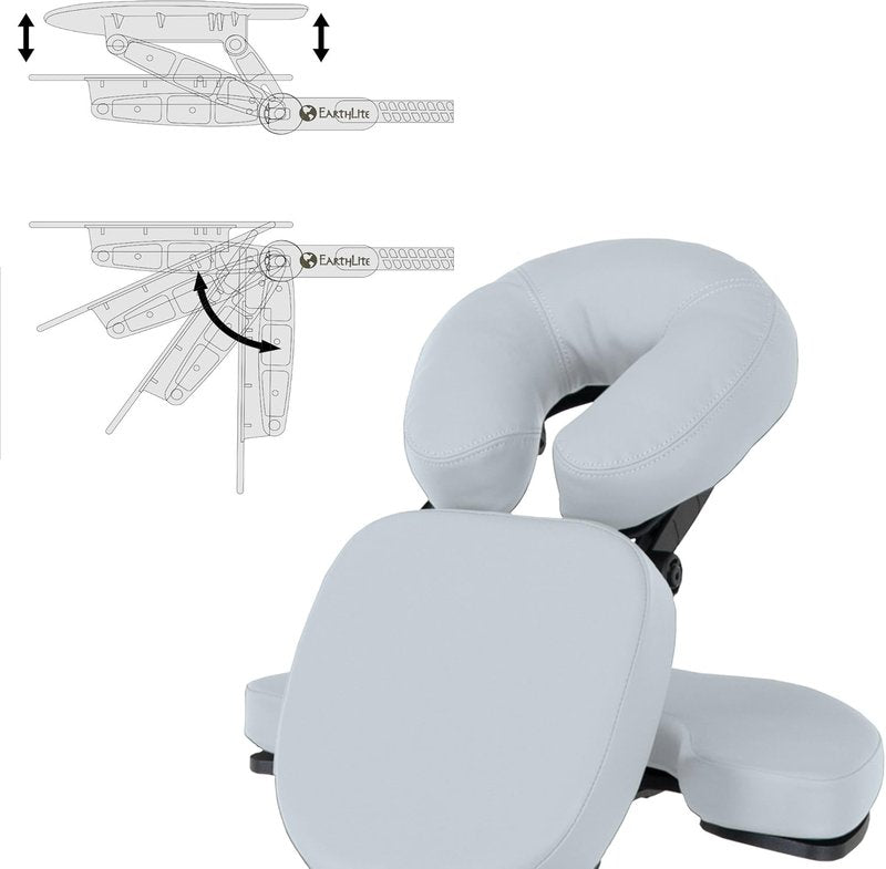 Earthlite Portable Massage Chair Avila II - Premium Folding Spa & Tattoo Chair with Rolling Carry Case
