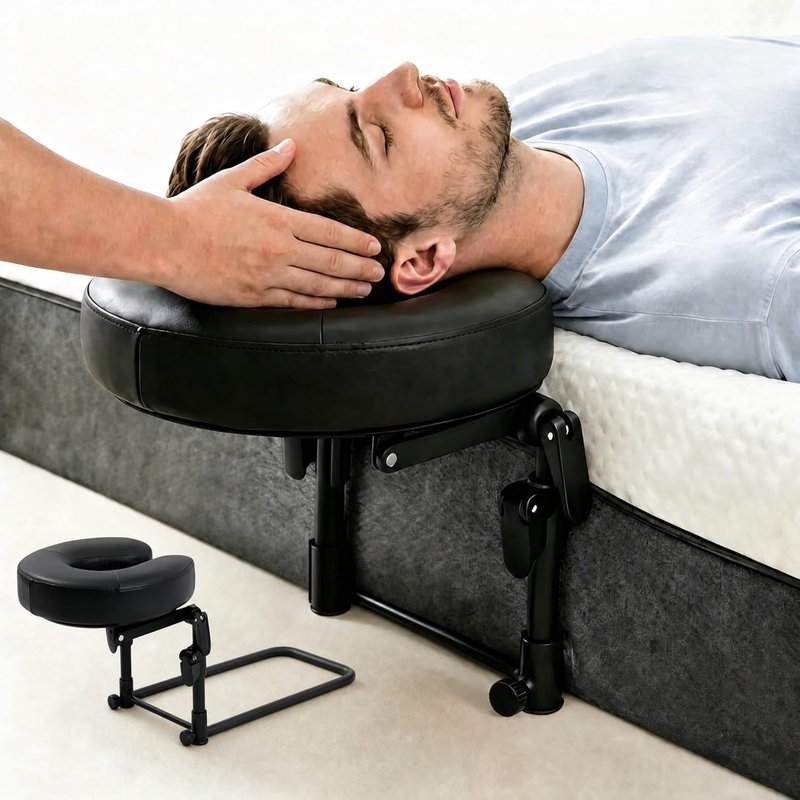 Skiennix Adjustable Massage Headrest - Perfect Face Cradle for Home Spa & Eye Surgery Recovery
