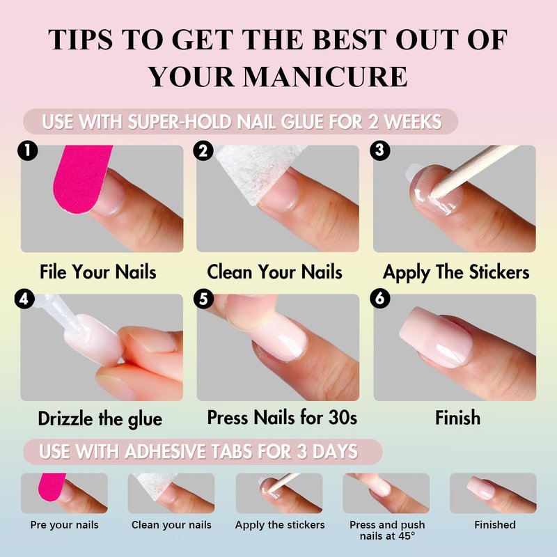 KQueenest Baby Pink Press On Nails Short Oval - Summer Press on Nails Short Almond, Sheer Pastel Rose Pink Fake Nails with Glue, Glossy Opaque, Reusable Soft Gel Glue on Nails for Women, 24 Pcs