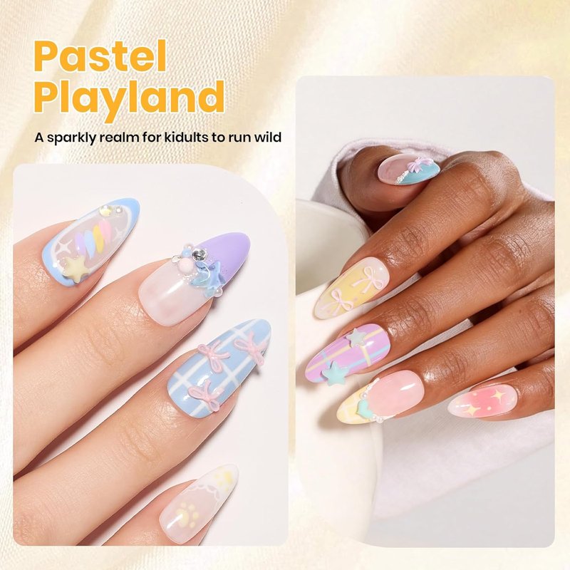 Beetles 3D Gel Nail Art - 2 oz Non-Sticky Clear Sculpting Gel for Easy DIY Nail Designs | Pastel Playland